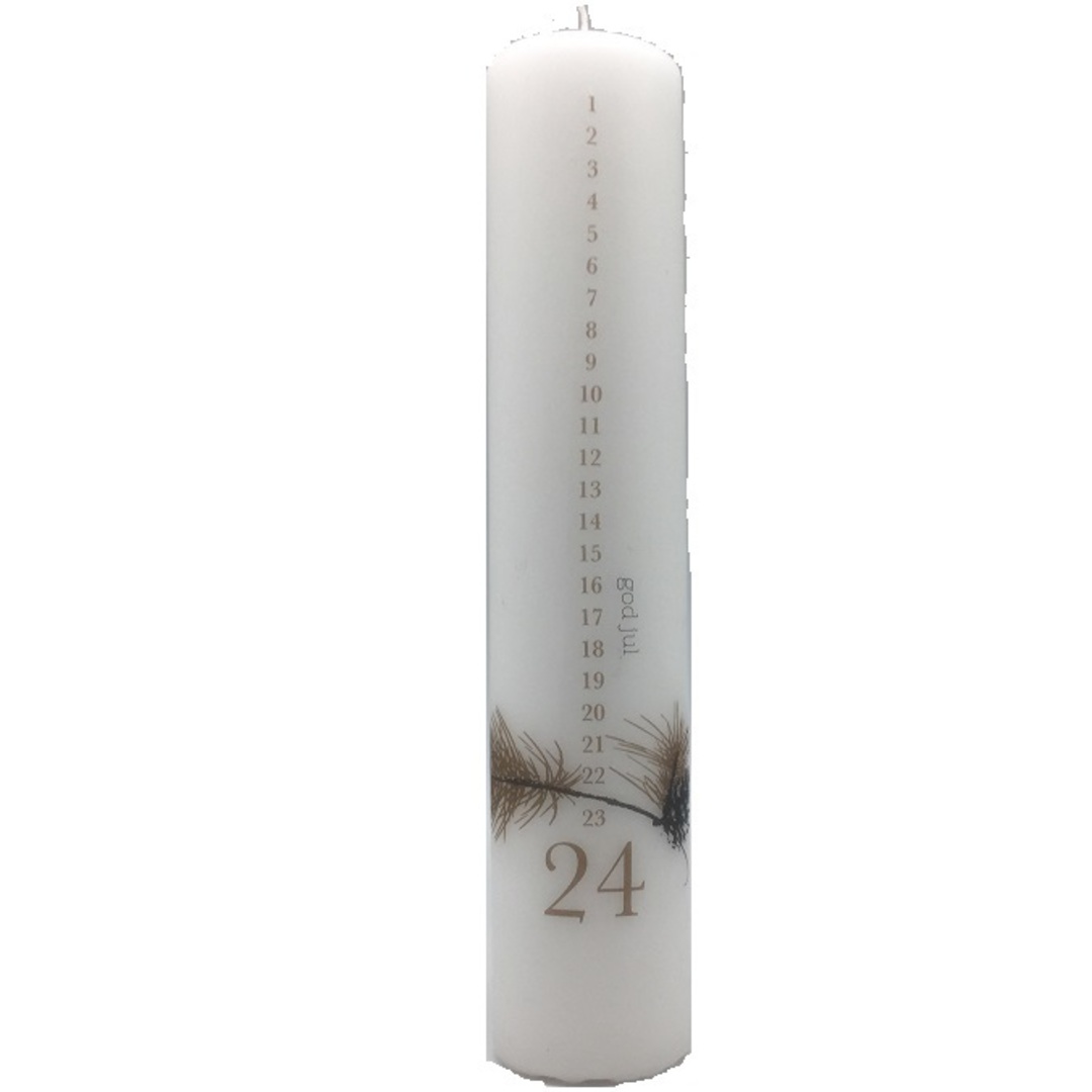Advent Candle, Branches with Pinecones image 0